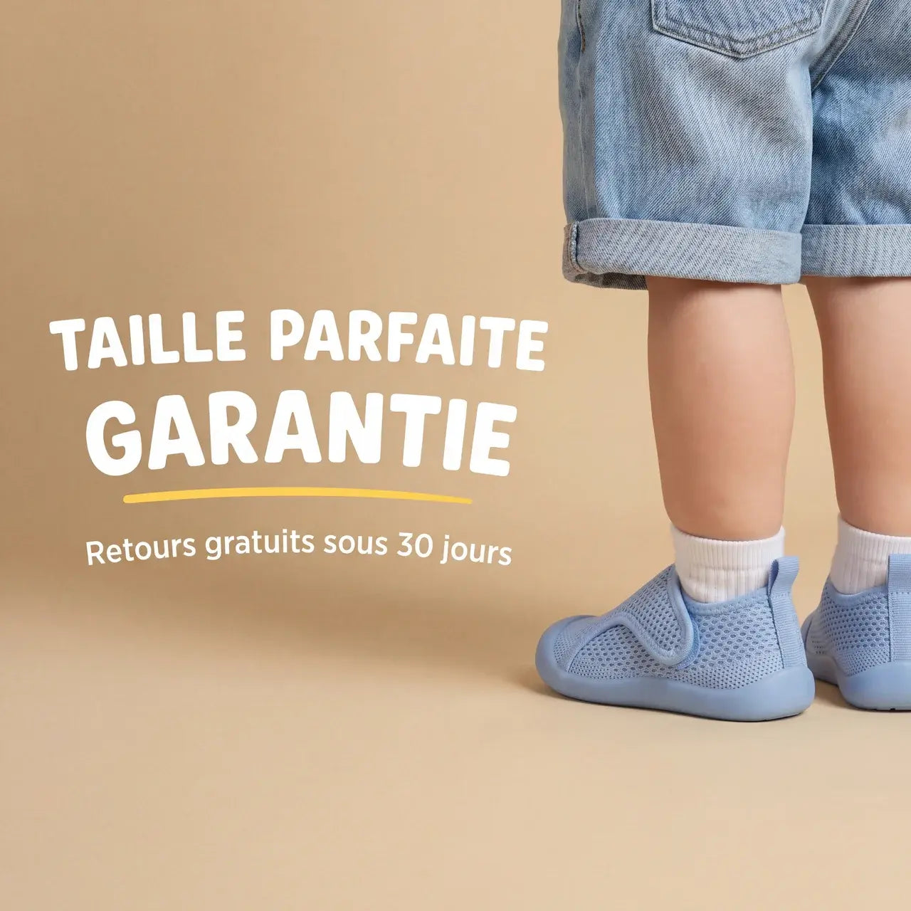 Les chaussures qui laissent le pied de ton bébé se développer naturellement